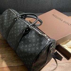 KEEPALL 45 MONOGRAM ECLIPSE  M40569